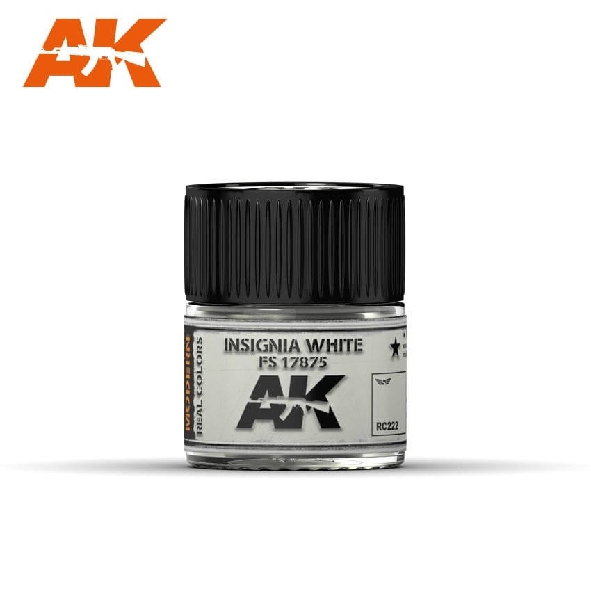 AK Interactive Real Colors: Insignia White FS 17875 - 10ML RC222